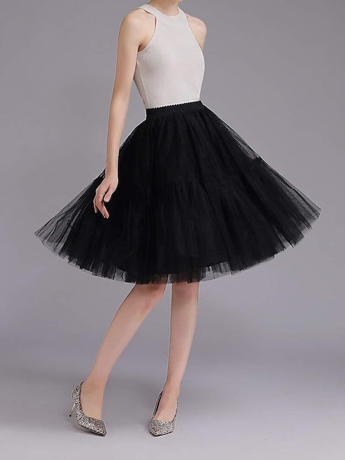 1950s Princess  Knee Length Women's Party Evening Cocktail Party Prom Adults' Skirt