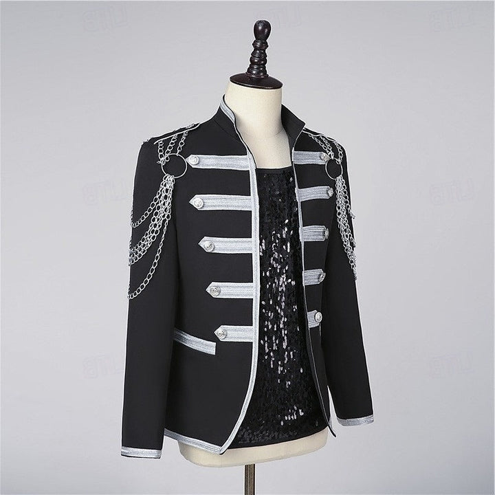 Men's Carnival Masquerade Mardi Gras Event / Party Retro Vintage Rococo Coat Jacket