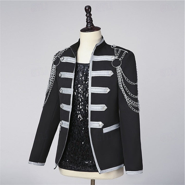 Men's Carnival Masquerade Mardi Gras Event / Party Retro Vintage Rococo Coat Jacket