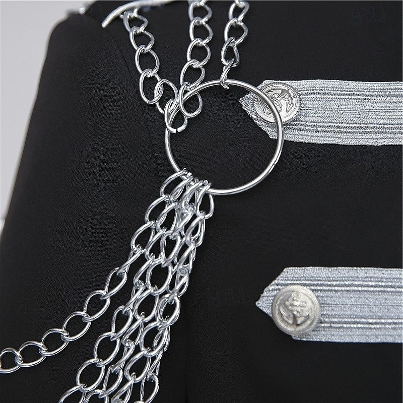 Men's Carnival Masquerade Mardi Gras Event / Party Retro Vintage Rococo Coat Jacket