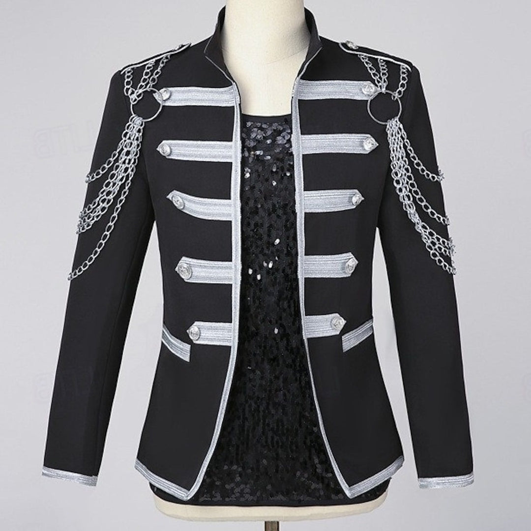 Men's Carnival Masquerade Mardi Gras Event / Party Retro Vintage Rococo Coat Jacket