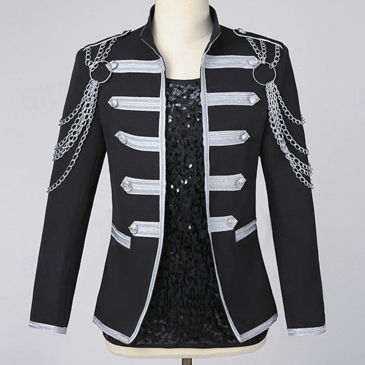 Men's Carnival Masquerade Mardi Gras Event / Party Retro Vintage Rococo Coat Jacket