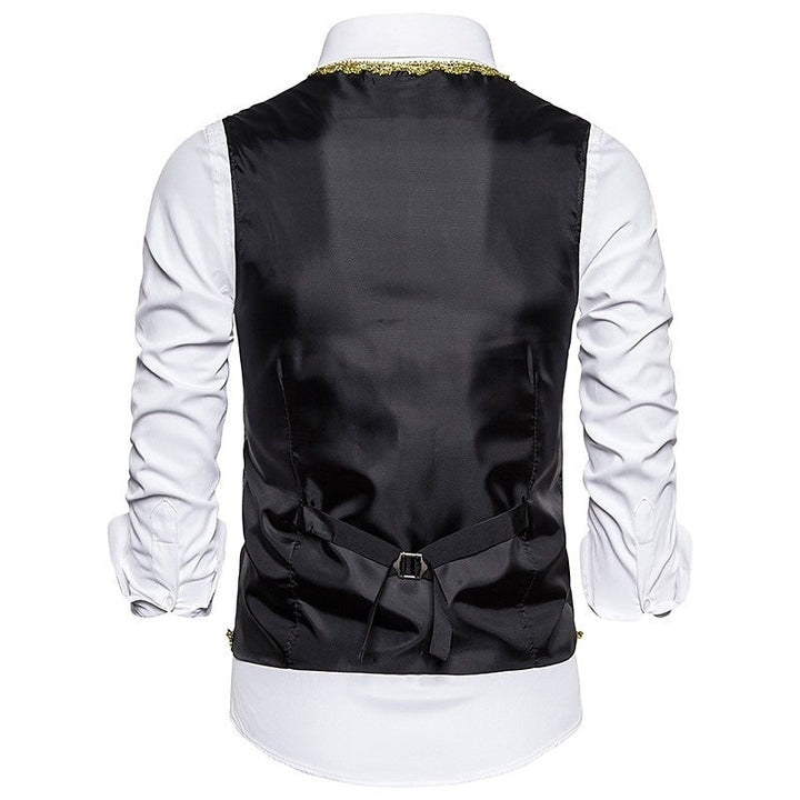 Men's Masquerade Party / Evening Retro Vintage Rococo Victorian Waistcoat Prince Embroidery Vest