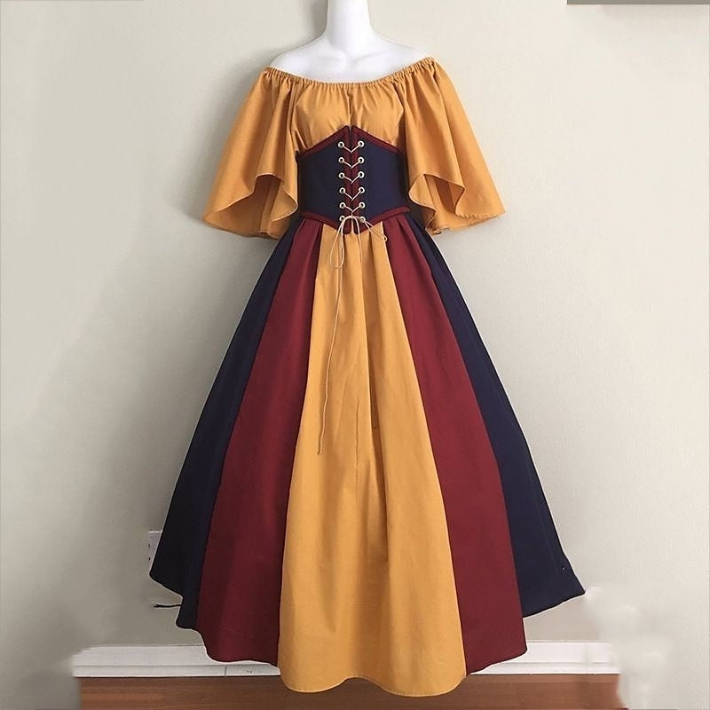 Women's Elegant Classical Vintage Masquerade Inspired Party Halloween Homecoming Dress