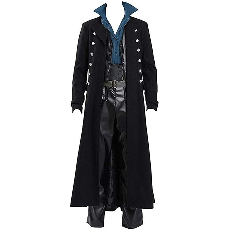 Men's Medieval Ren Faire Pirate Pirate Steampunk Festival Coat