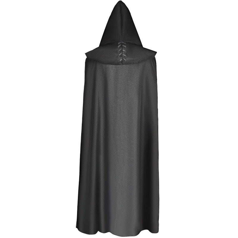 Retro Vintage Punk & Gothic Medieval Ren Faire Witch Plague Doctor Viking Solid colour Unisex Fantasy Walpurgis Night Masquerade Party Cape Cloak