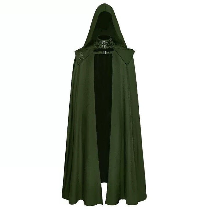 Retro Vintage Punk & Gothic Medieval Ren Faire Witch Plague Doctor Viking Solid colour Unisex Fantasy Walpurgis Night Masquerade Party Cape Cloak