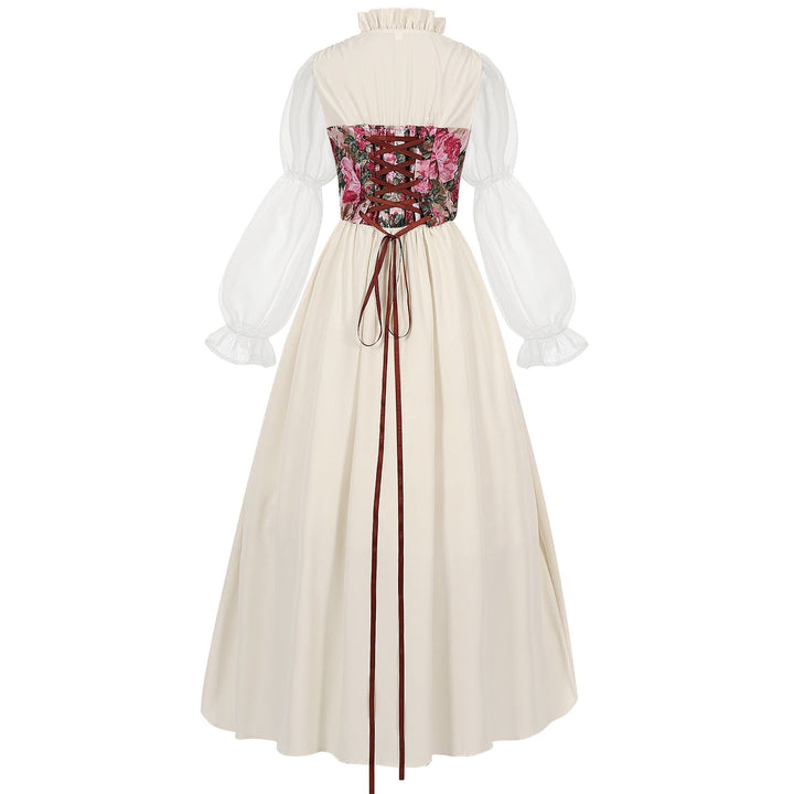 Retro Vintage Women's Princess Outlander Celtic Fantasy Halloween Carnival Masquerade Party / Evening Medieval Renaissance Dress