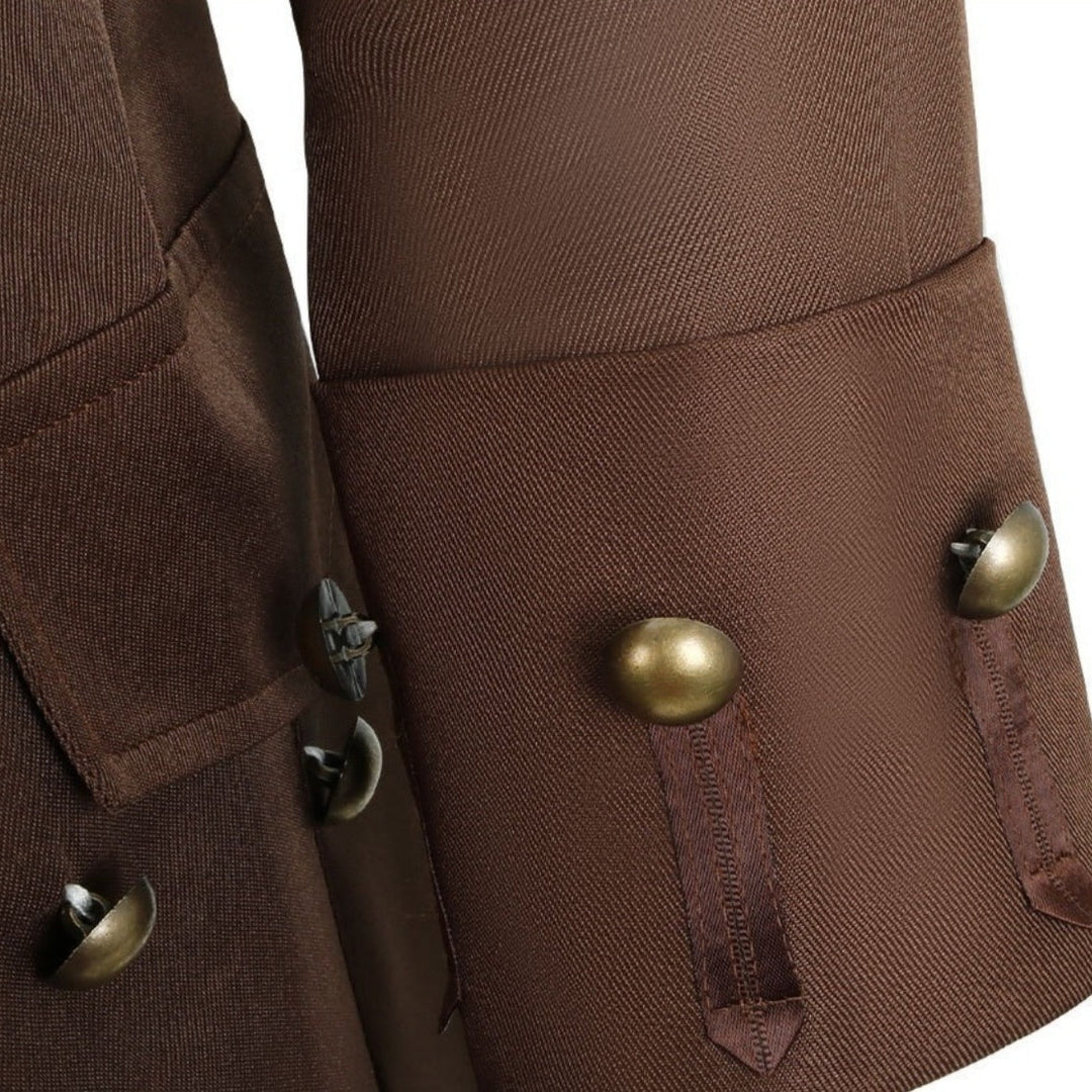 Men's Pirates of the Caribbean Pirate Jack Sparrow   Masquerade Party Cosplay Costume