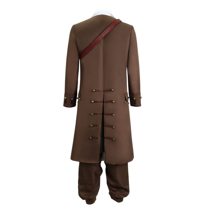 Men's Pirates of the Caribbean Pirate Jack Sparrow   Masquerade Party Cosplay Costume