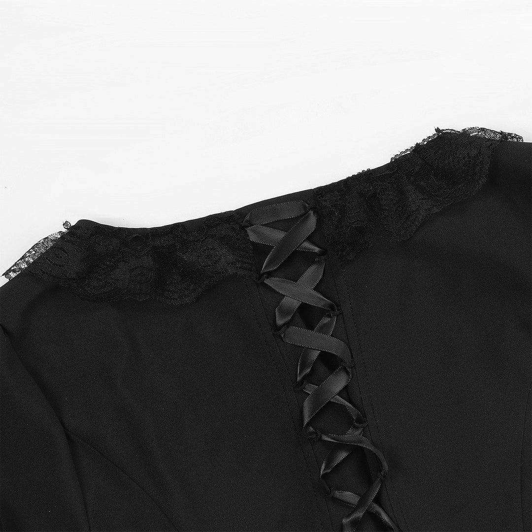 A-Line/Princess Square Neck Long Sleeves Floor-Length Medieval Renaissance Elven Cocktail Prom Dress