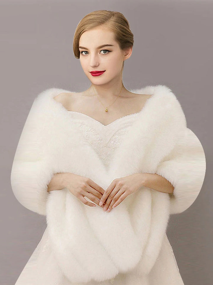 Women's Wedding Bridal Sleeveless Wrap/Shawls With Pure colour