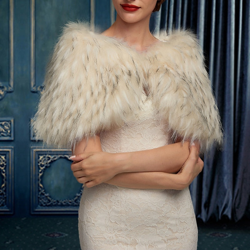 Women's Wedding Bridal Sleeveless Wrap/Shawls With Pure colour