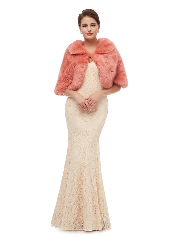 Women's Wedding Bridal Sleeveless Wrap/Shawls With Pure colour