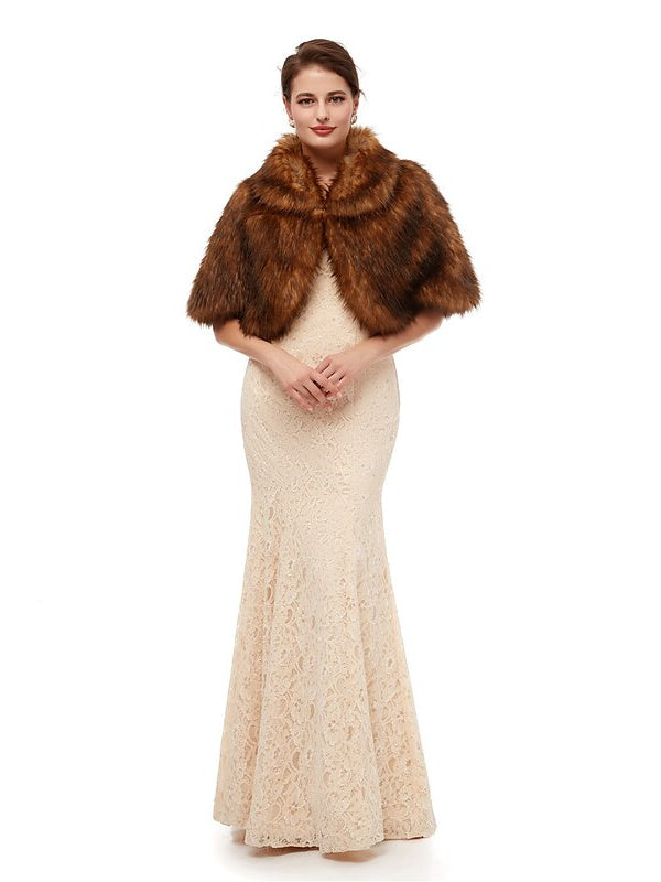 Women's Wedding Bridal Sleeveless Wrap/Shawls With Pure colour