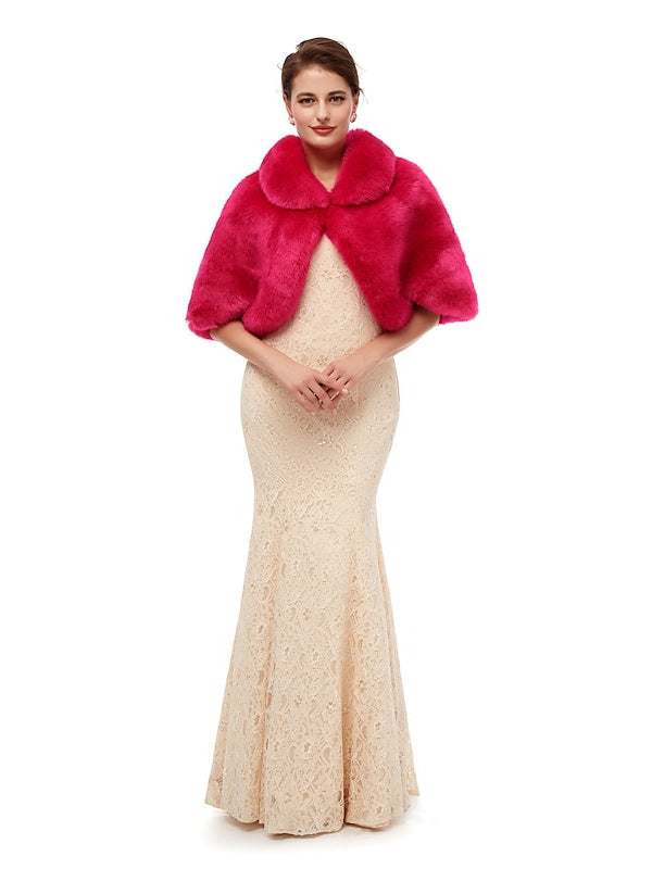 Women's Wedding Bridal Sleeveless Wrap/Shawls With Pure colour