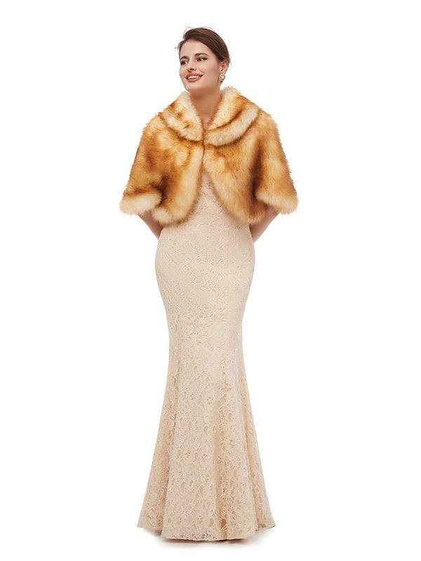 Women's Wedding Bridal Sleeveless Wrap/Shawls With Pure colour