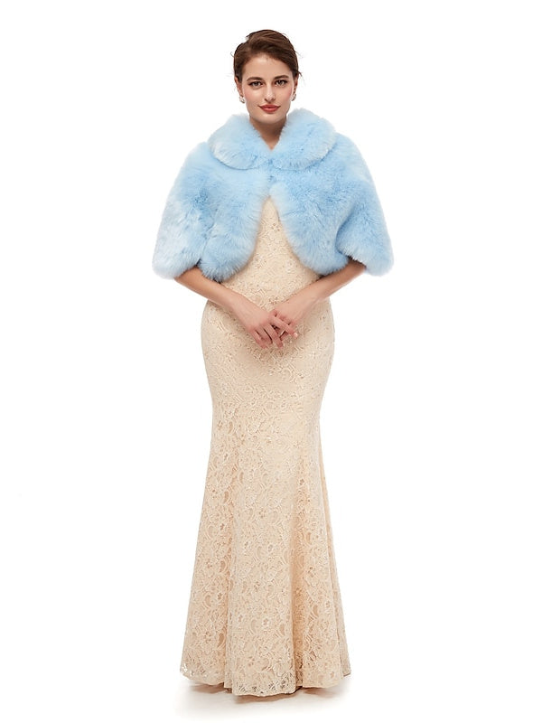 Women's Wedding Bridal Sleeveless Wrap/Shawls With Pure colour