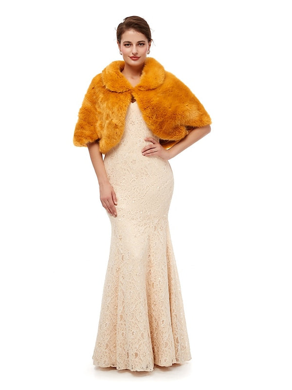 Women's Wedding Bridal Sleeveless Wrap/Shawls With Pure colour