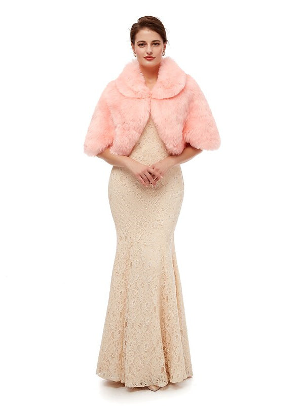 Women's Wedding Bridal Sleeveless Wrap/Shawls With Pure colour