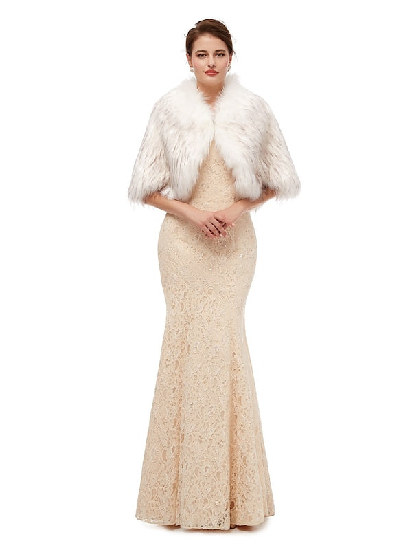 Women's Wedding Bridal Sleeveless Wrap/Shawls With Pure colour