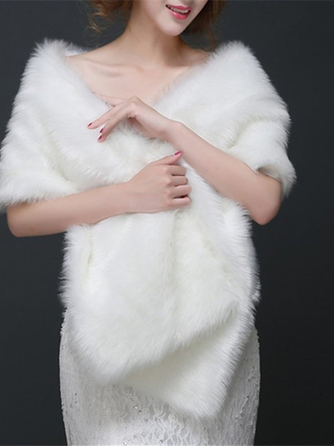 Women's Wedding Bridal Sleeveless Wrap/Shawls With Feathers / Fur