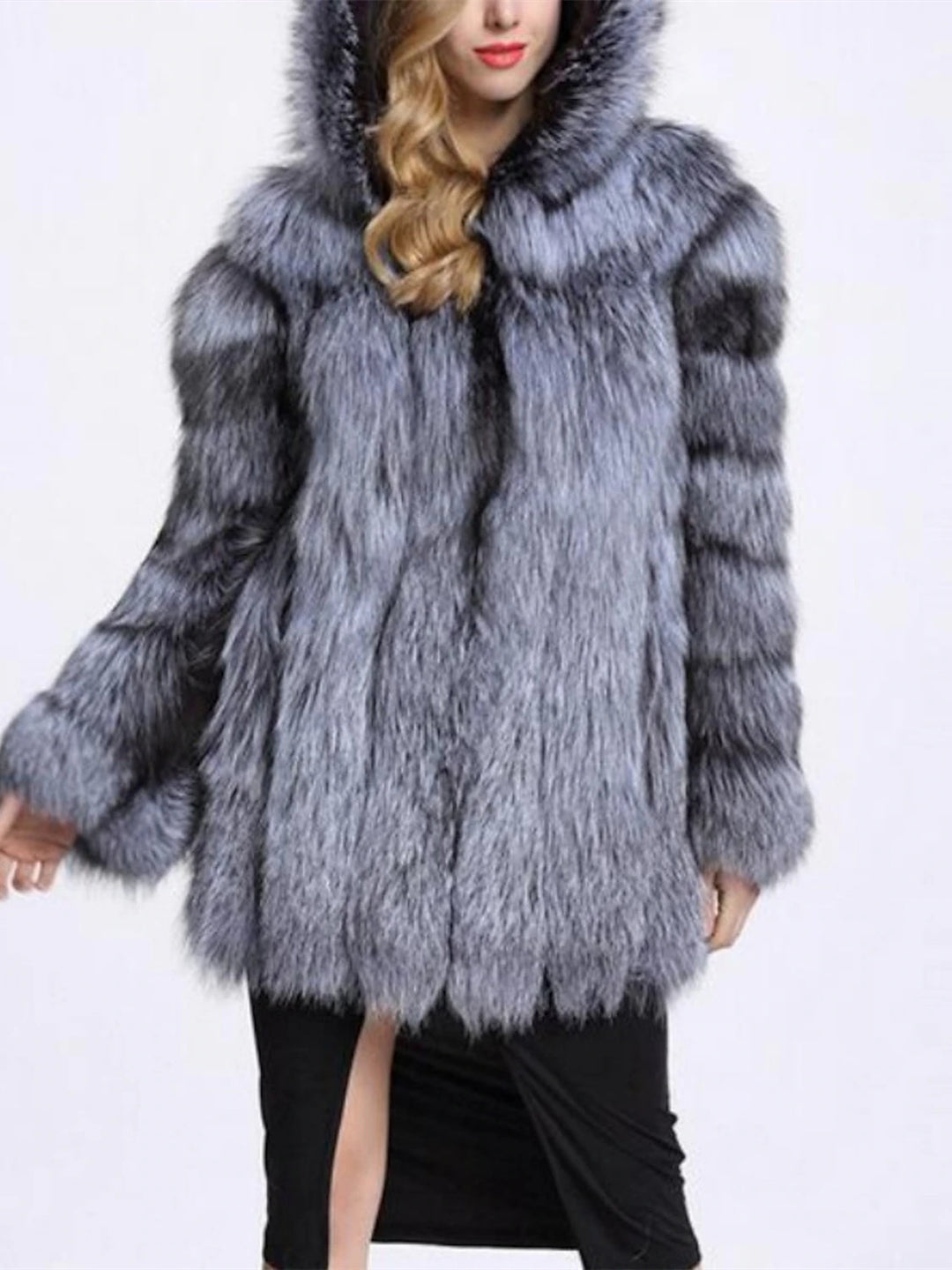 Women's Wrap Pure Keep Warm Long Sleeve Faux Fur Wedding Wraps With Pure colour For Party Evening Fall & Winter