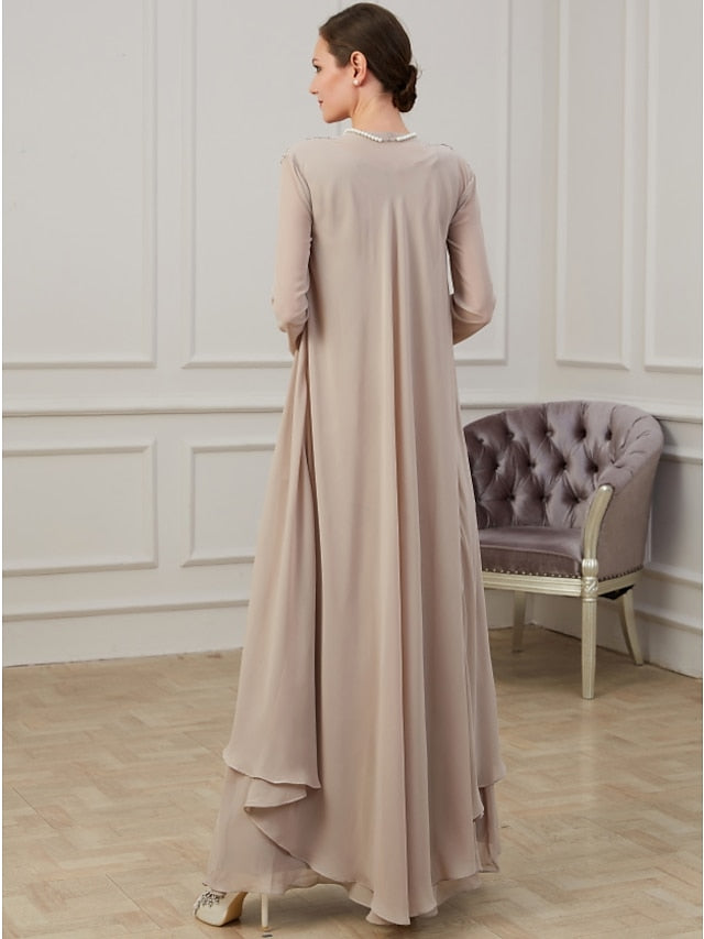 A-Line/Princess V-Neck Floor-Length Mother of the Bride Dresses