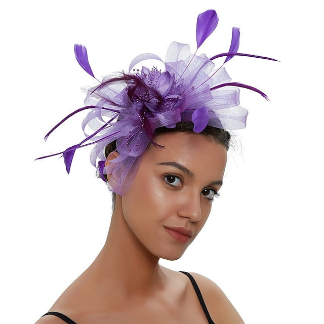 Cocktail Royal Astcot Retro Elegant Fascinators With Feather