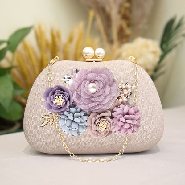 Flower Elegant Charming Pretty Refined Clutch Bags