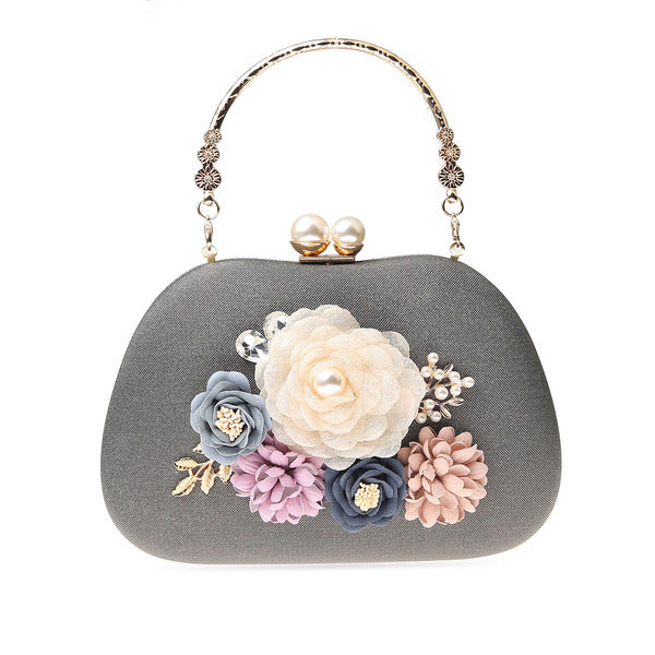 Flower Elegant Charming Pretty Refined Clutch Bags