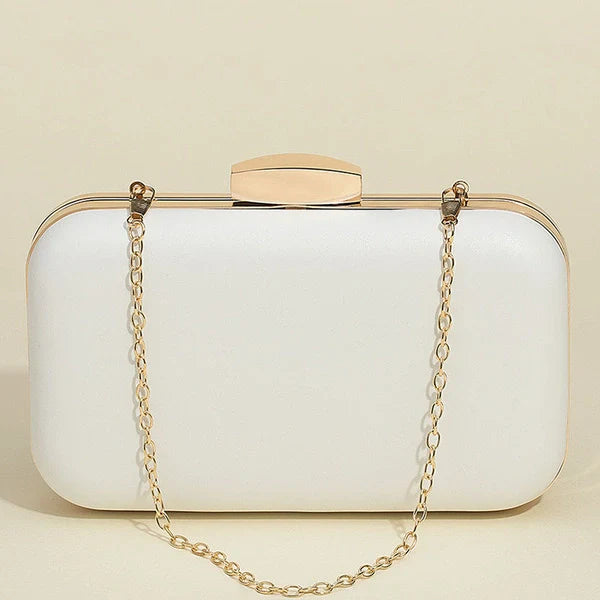 Flower Imitation Pearl Metal Clutch Bags