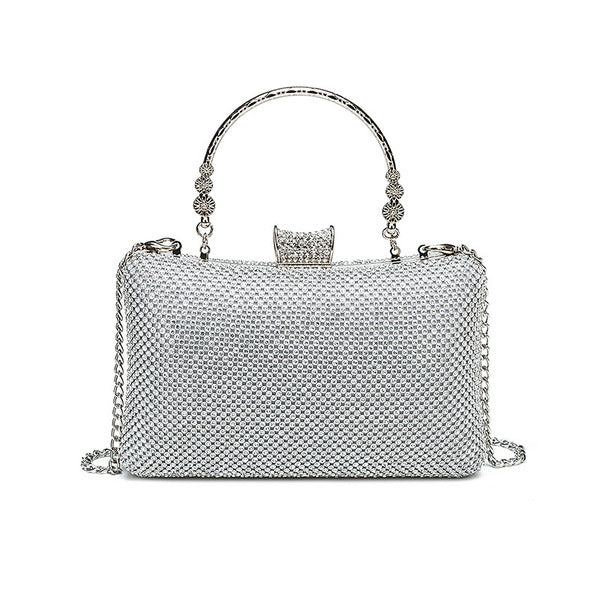 Glitter Crystal Rhinestone Hinge Handbags