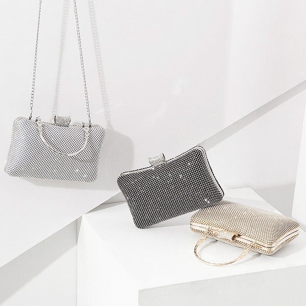 Glitter Crystal Rhinestone Hinge Handbags