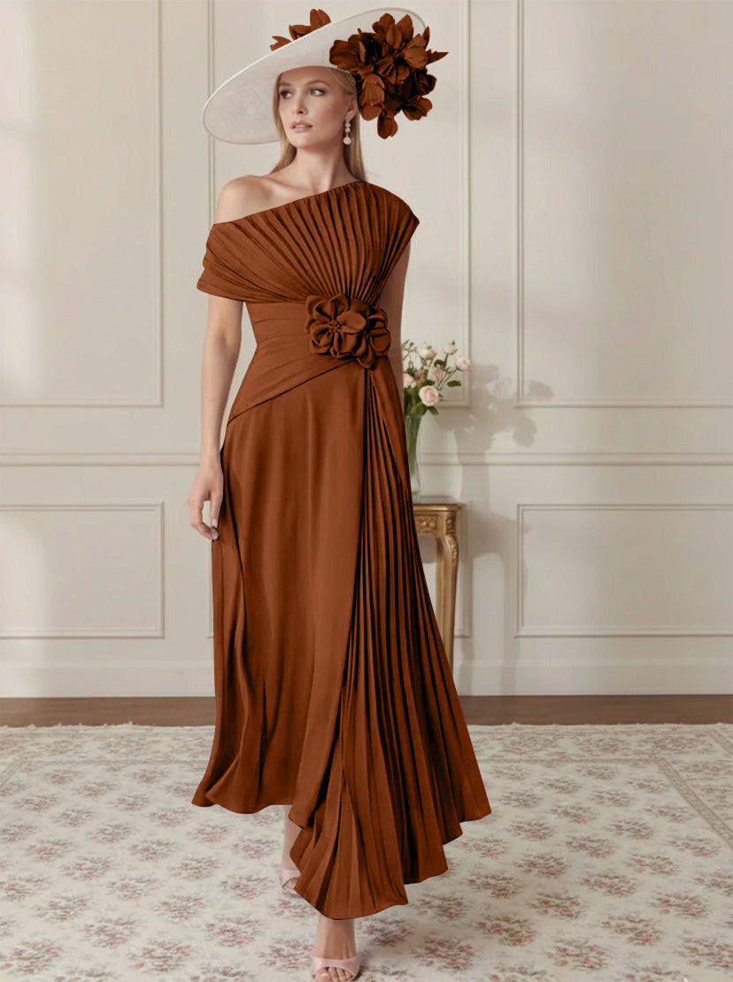 A-Line/Princess Off-the-Shoulder Asymmetrical Ankle-Length Mother of t - Mondressy UK A-Line/Princess Off-the-Shoulder Asymmetrical Ankle-Length Mother of t - Mondressy UK