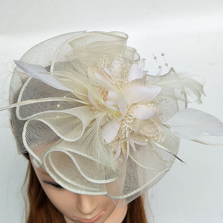 Women's Kentucky Derby Hat Wedding Fascinators/Headpiece with Feather & Beadings