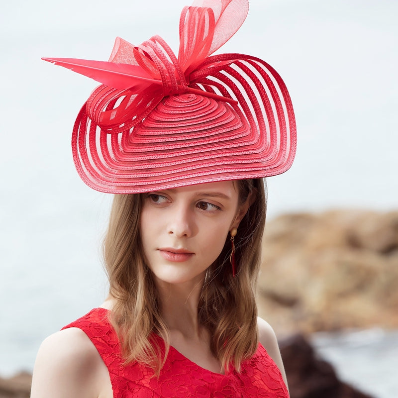 Tulle Melbourne Cup Horse Race Feather Saucer Tea Party Fascinators/Headpiece