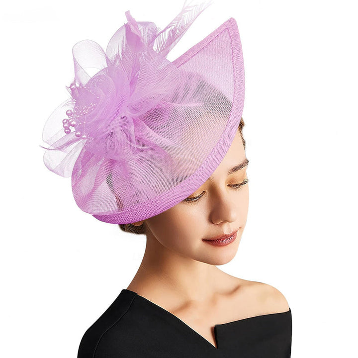 Women's Retro Tulle Veil Fascinator Floral Hat/Headpiece For Party