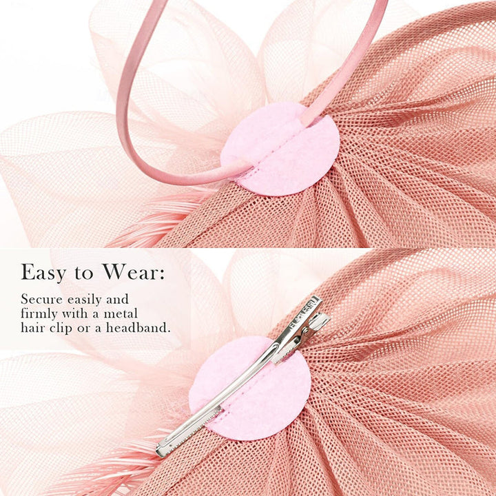 Women's Retro Tulle Veil Fascinator Floral Hat/Headpiece For Party