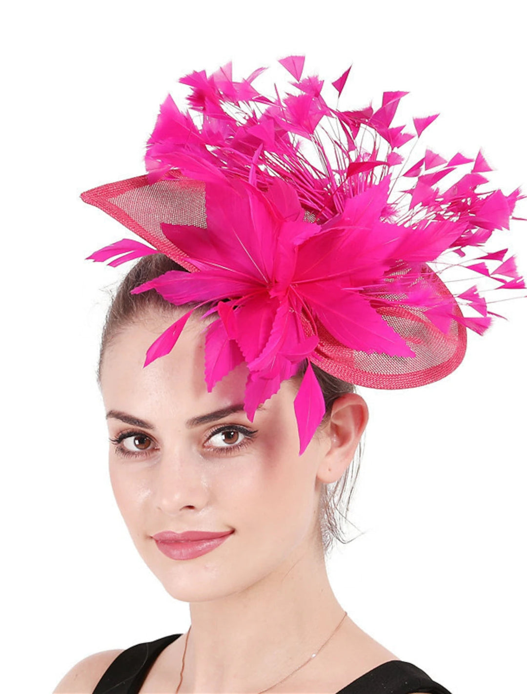 Classical Wedding Party Horse Race Ladies Day Retro Feather Hatwear/Fascinator