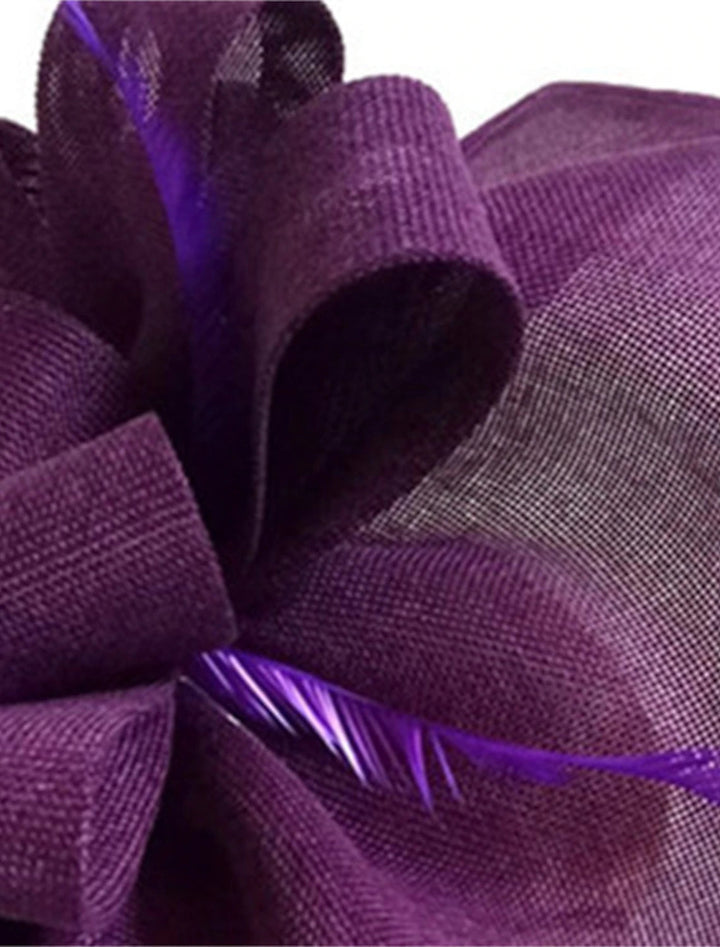 Classical Wedding Party Horse Race Ladies Day Retro Feather Hatwear/Fascinator