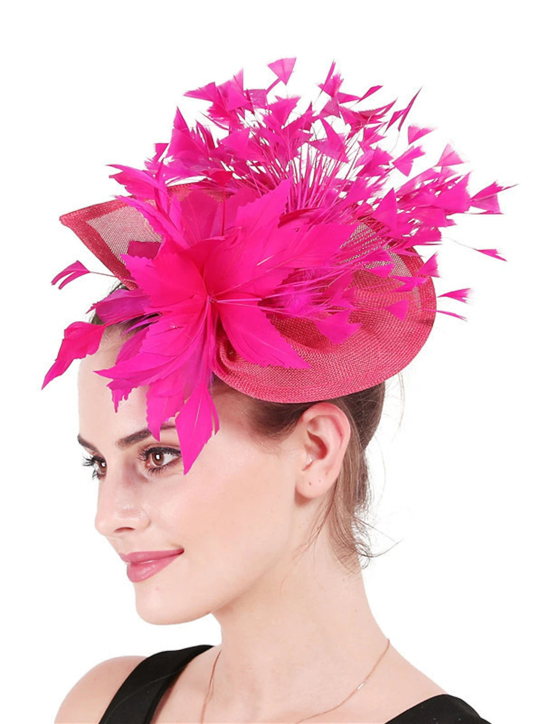 Classical Wedding Party Horse Race Ladies Day Retro Feather Hatwear/Fascinator