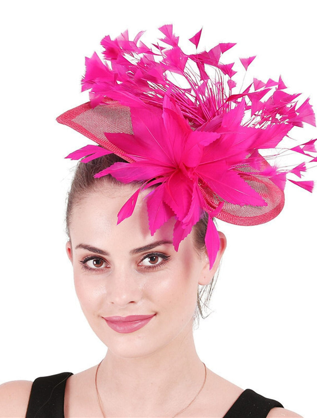 Classical Wedding Party Horse Race Ladies Day Retro Feather Hatwear/Fascinator
