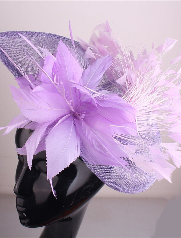 Classical Wedding Party Horse Race Ladies Day Retro Feather Hatwear/Fascinator