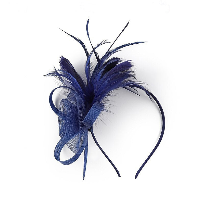 Elegant Retro Tulle Wedding Party Ladies Day Feather Cute Headpiece/Fascinator