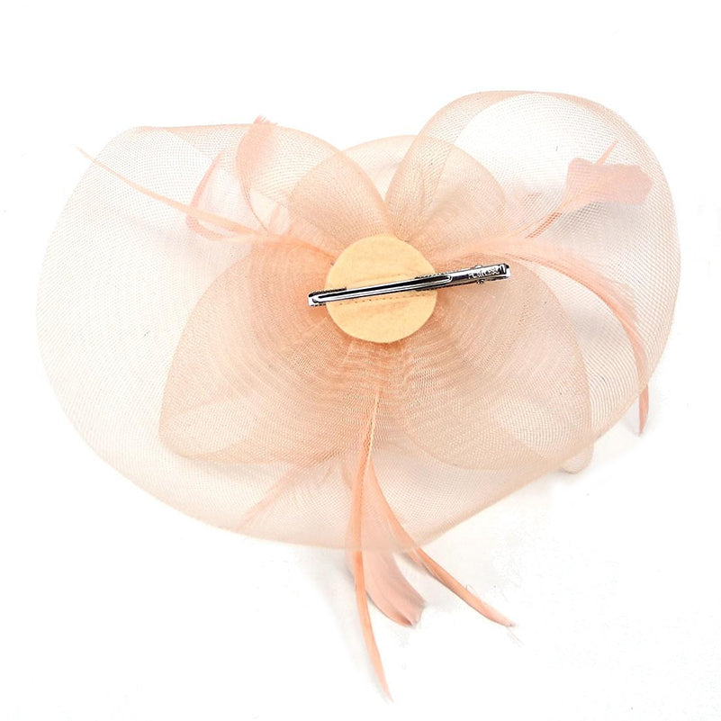 Women's Organza Fedora Hat Tea Party Horse Race Pure colour Headpiece/Veil Hat With Feather