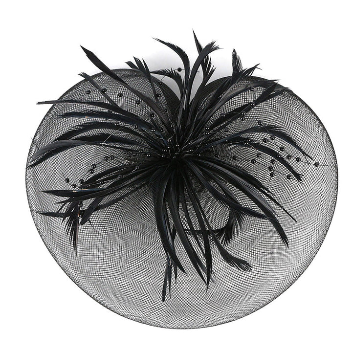 Fuchsia Cute Ladies Day Wedding Party Cocktail Feather Kentucky Derby Hat/Fascinator