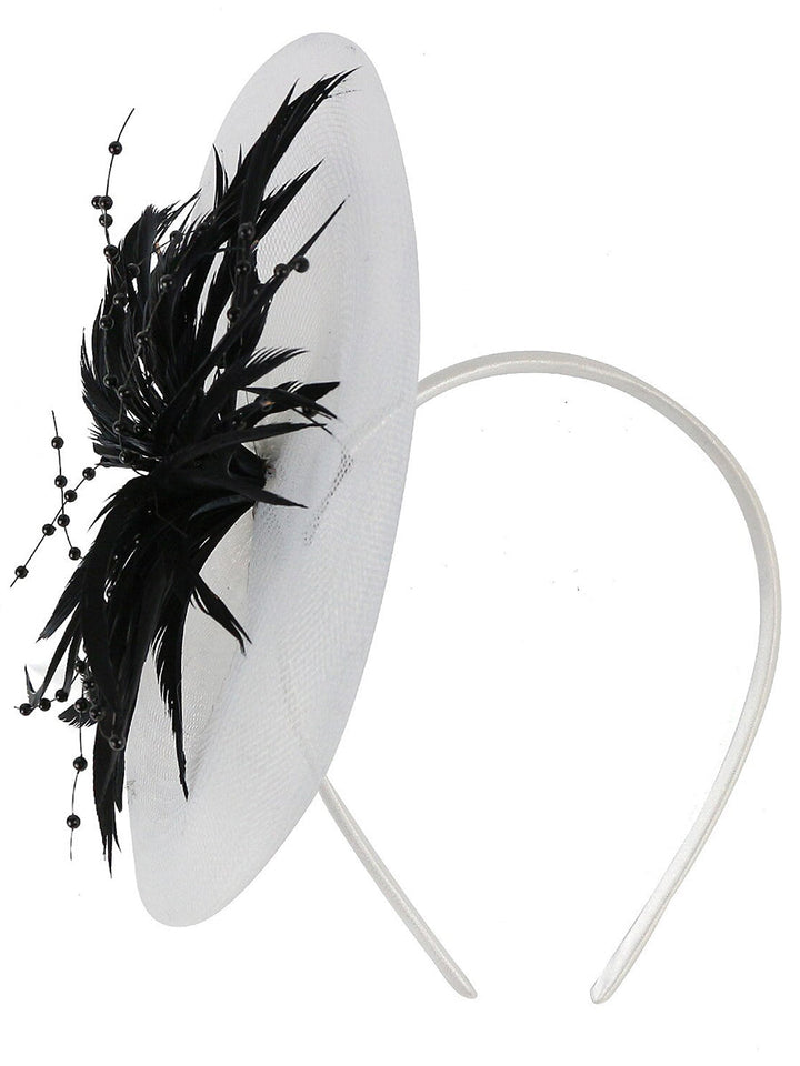 Fuchsia Cute Ladies Day Wedding Party Cocktail Feather Kentucky Derby Hat/Fascinator