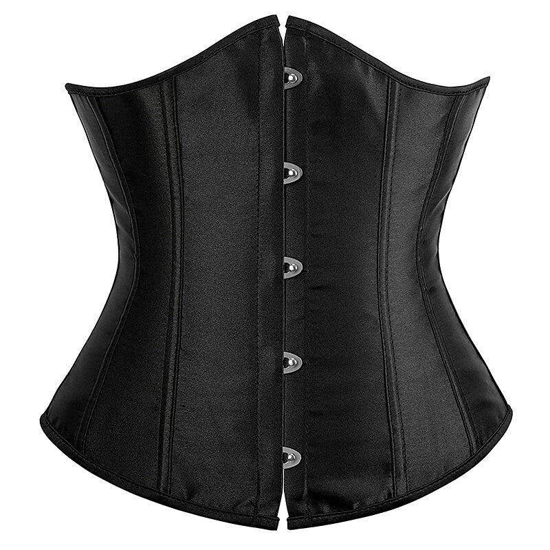 Women's Underbust  Satin Corsets for Wedding Party Birthday