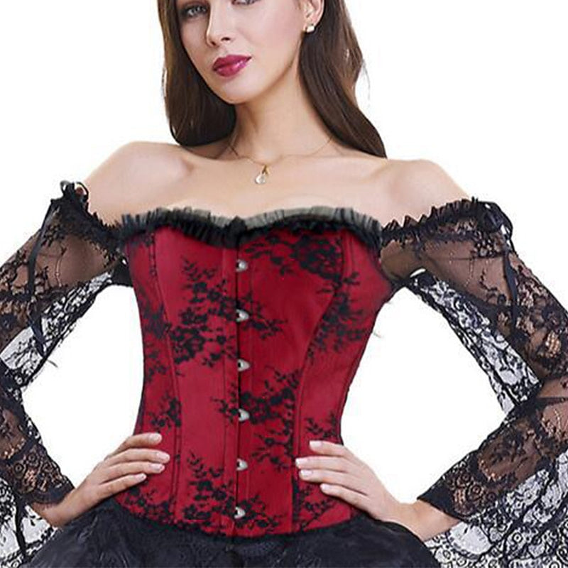 Women's Bavarian Hook & Eye Corsets for Wedding Party Birthday